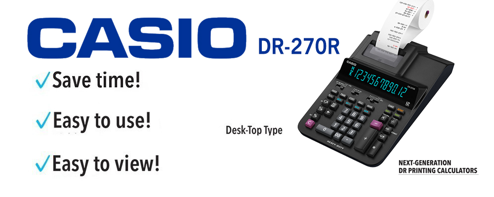 CASIO DR-270R Printing Calculator