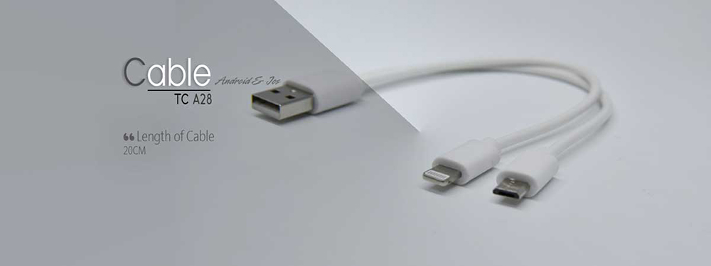 TSCO TC-A28 USB to microUSB and Lightning Cable 0.2m