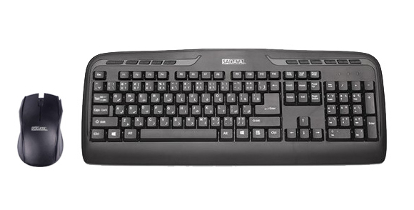 SADATA SKM-1554M Keyboard With Mouse With Persian Letters