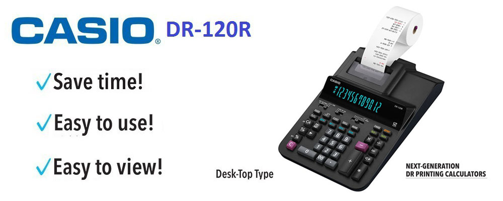 CASIO DR-120R Printing Calculator