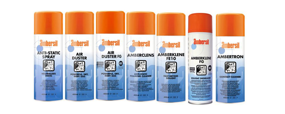 Ambersil Amberclens Anti Static Foam Cleaner Spray 400ml 