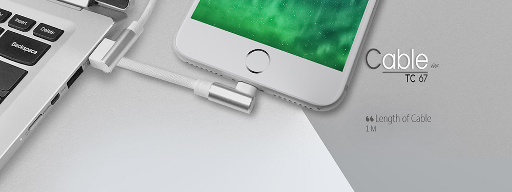 TSCO TC 67 USB To Lightning Cable 1m