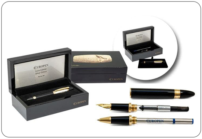 Europen CYRUS CYLINDER SILVER EDITION Fountain Pen