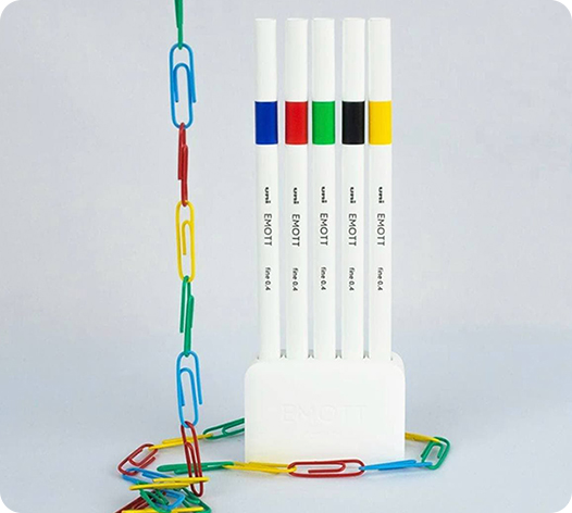 Uni-ball EMOTT 5 Color Sets Rollerball Pen