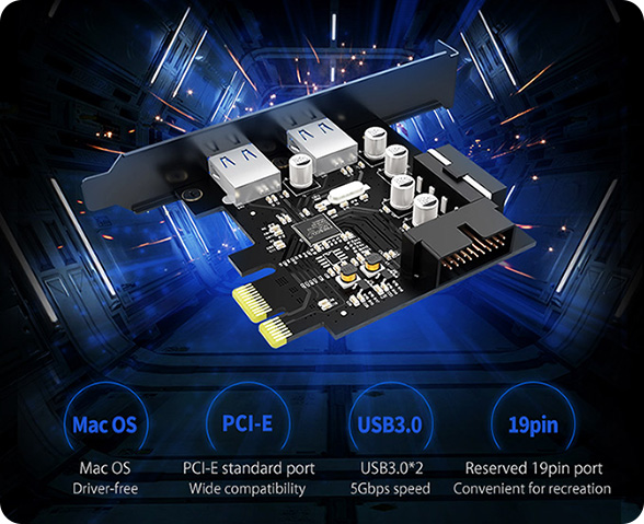 ORICO PME-4UI 2 Port USB3.0 PCI-E Expansion Card