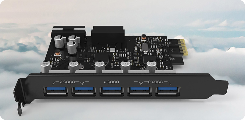 ORICO PVU3-5O2I 5 Port USB3.0 PCI-E Expansion Card