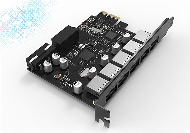 ORICO PVU3-5O2I 5 Port USB3.0 PCI-E Expansion Card