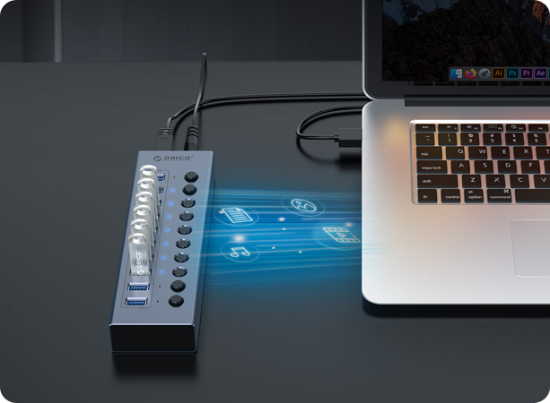 ORICO BT2U3-7AB USB3.0 Hub 7Port