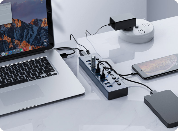 ORICO BT2U3-7AB USB3.0 Hub 7Port