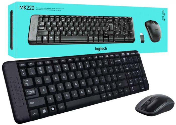 Logitech MK220 Wireless Keyboard and Mouse With Persian Letters