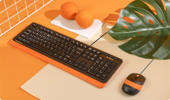 A4Tech FSTYLER F1010 Wired Keyboard and Mouse