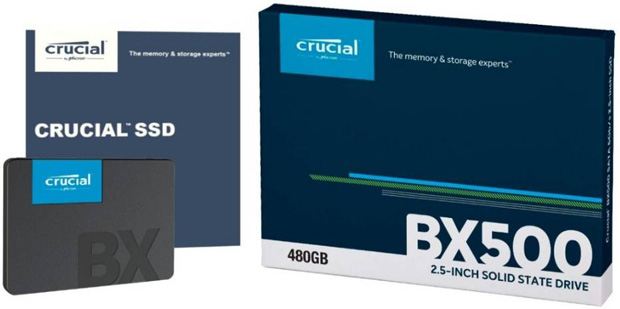 Crucial BX500 Internal SSD 480GB
