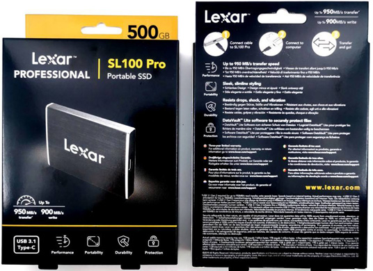 Lexar SL100 Pro SSD Drive - 500GB