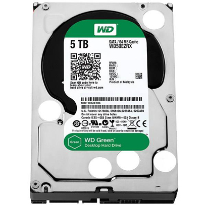 Western Digital Green WD50EZRX Internal Hard Drive - 5TB