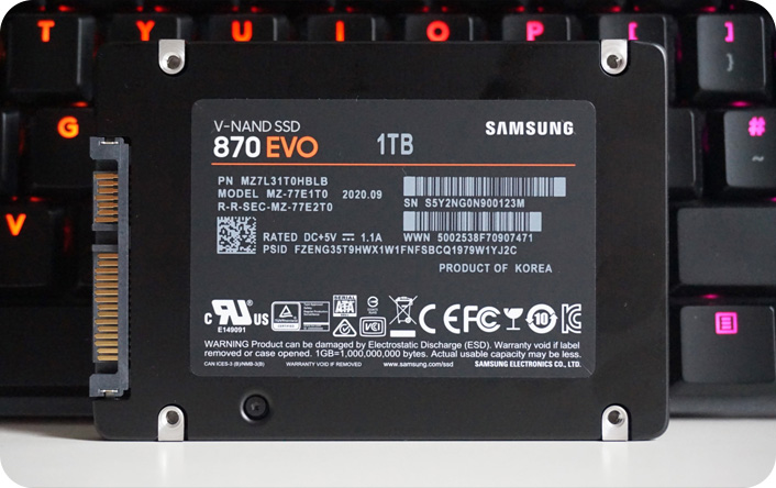 Samsung EVO 870 SSD Internal Drive 1T
