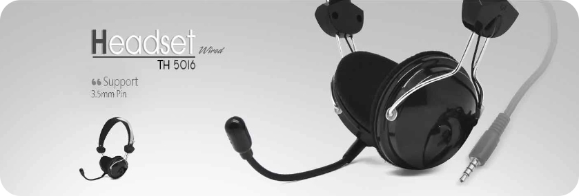 TSCO TH 5016 Wired Headset