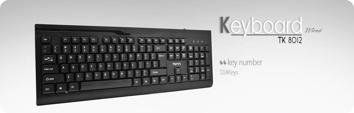 Tsco TK 8012 Wired Keyboard