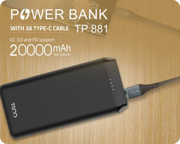 Tsco TP881 Power Bank 20000mAh