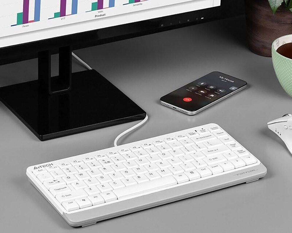 A4Tech FK11 white Wired Keyboard