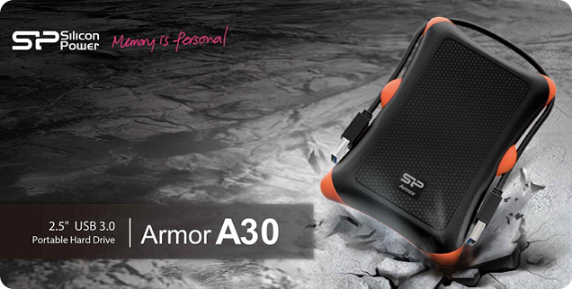 Silicon Power Armor A30 External Hard Drive 1TB