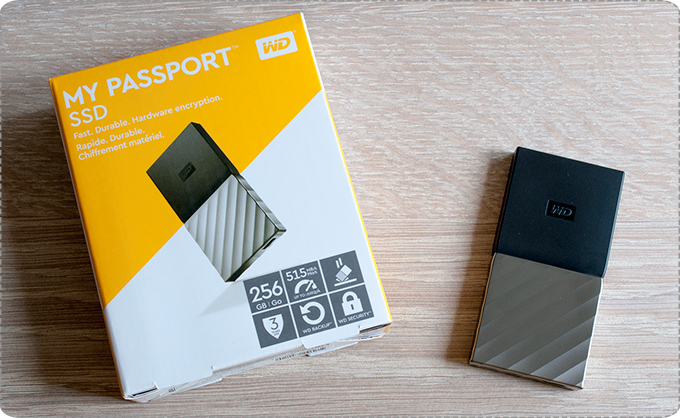 Western Digital MY PASSPORT External SSD Drive-256GB