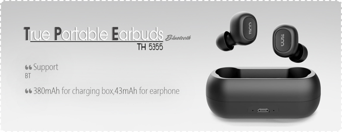 TSCO TH 5355 TWS True Portable Earbuds