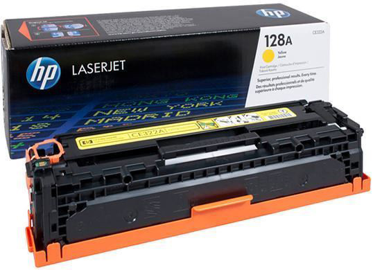 HP 128A-CE322A Yellow Original LaserJet Cartridge