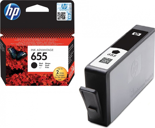 HP 655-CZ109AE Black Original Ink Cartridge