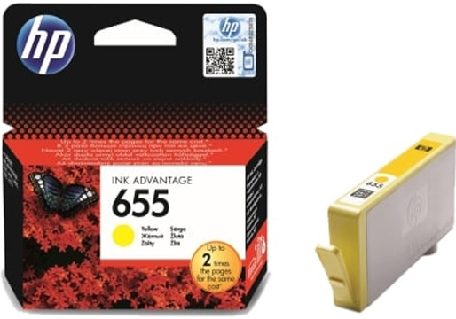 HP655-CZ109AE Yellow Original Ink Cartridge