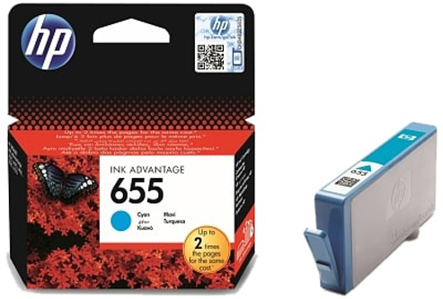 HP655-CZ110AE Cyan Original Ink Cartridge