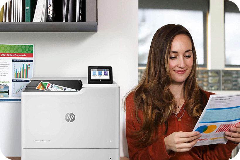 HP Color LaserJet Enterprise M653dn Printer