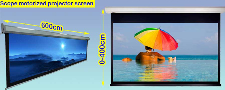 Scope Manual Projector Screen Electric 600x400