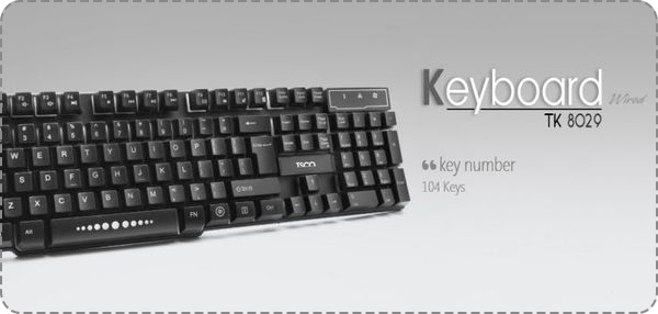 Tsco TK8029 Keyboard With Persian Letters