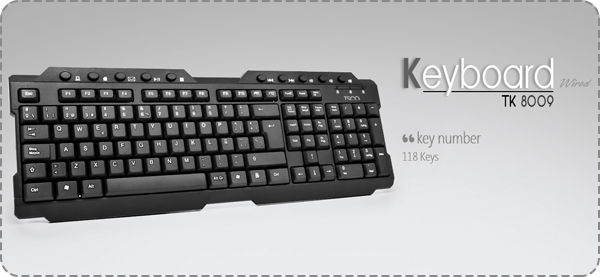 TSCO TK 8009 Keyboard With Persian Letters