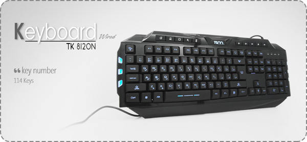 TSCO TK 8120N Keyboard With Persian Letters