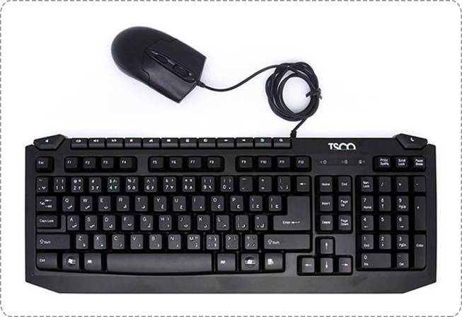 TSCO TKM 8054N Keyboard With Mouse With Persian Letters