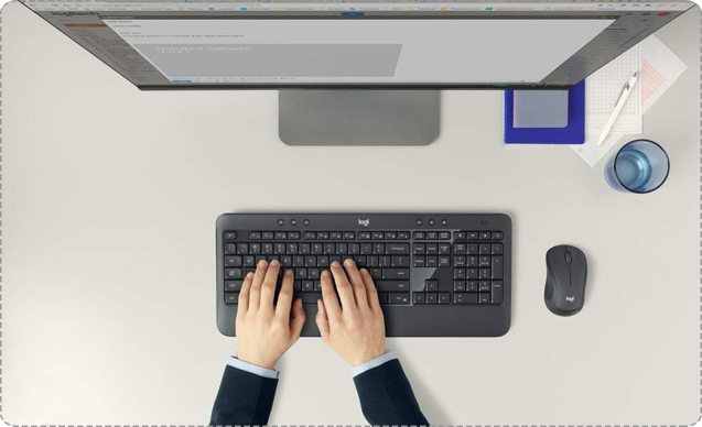 Logitech MK540 Wireless Desktop Keyboard and Mouse