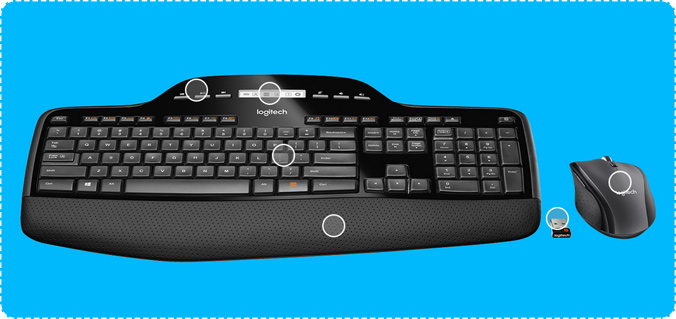 Logitech MK710 Wireless Desktop Keyboard and Mouse