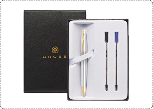 Cross Calais Ball Point Pen With 2 Extra Refills