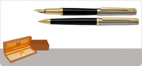Iplomat Muller Ballpoint Pen and Fountain Pen Set