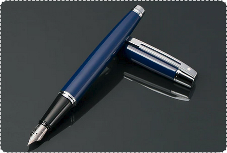 Sheaffer 300 Blue With Steel Clip Fountain Pen