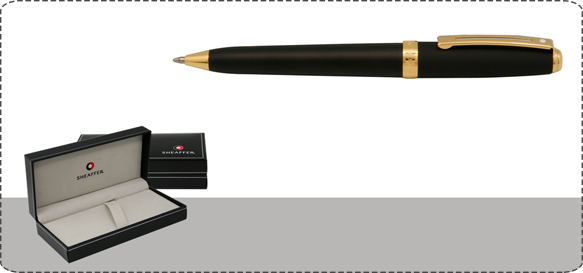 Sheaffer Prelude Black Clip Gold Tone Trim Pen