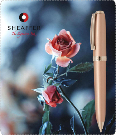 Sheaffer Prelude Pink Clip Steel Tone Trim Pen