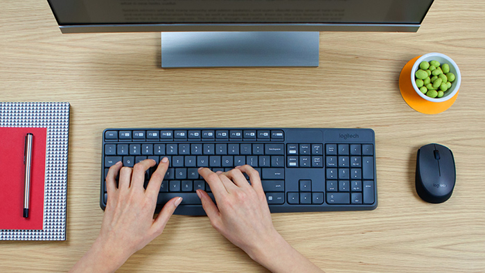 Logitech MK235 Wireless Keyboard and Mouse with Persian Letters