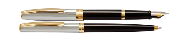 Sheaffer Prelude Ballpoint Pen and Fountain Pen Set with Gold Tone Trim