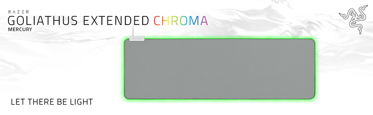 Razer Goliathus Chroma - Mercury Mouse Pad Extended 