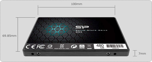 Silicon Power Slim S55 SATA3.0 Internal SSD-240GB