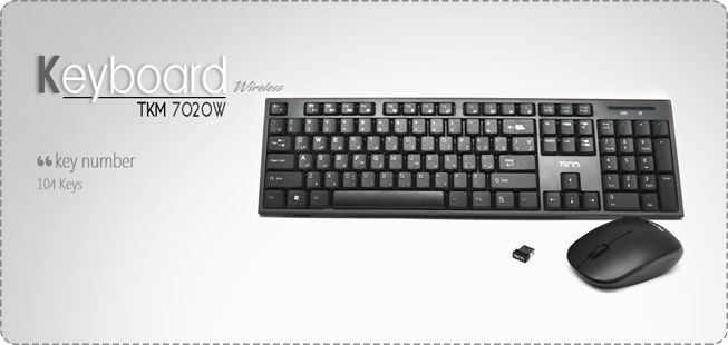 TSCO TKM 7020W Wireless Keyboard and Mouse