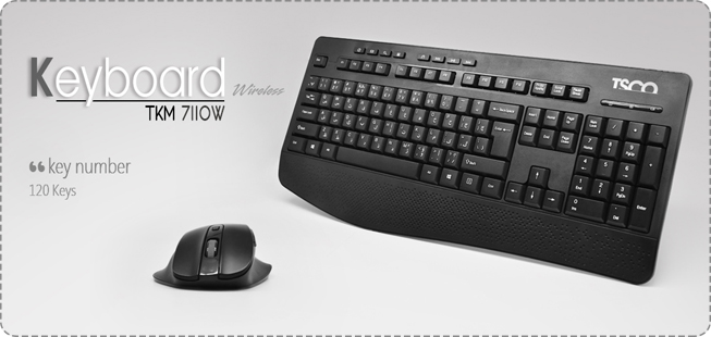 Tsco TKM 7110W Wireless Keyboard and Mouse