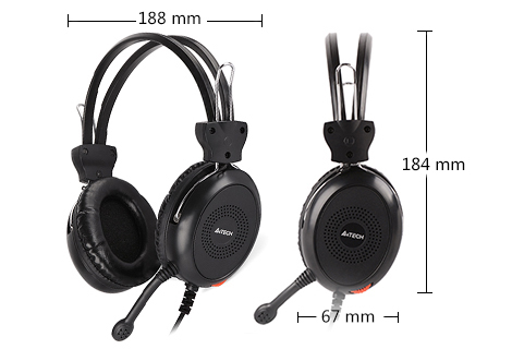 A4TECH HS-30 ComforFit Stereo Headset in Black
